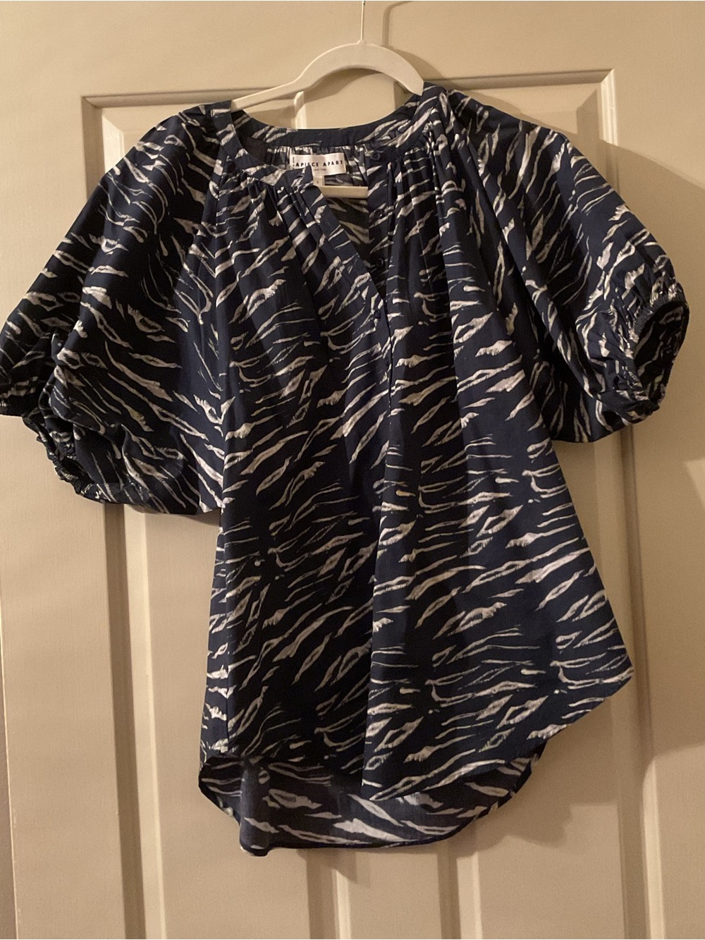 Apiece Apart Navy Blouse